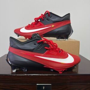 Nike Vapor Edge Elite 360 2 Black Red White Football Cleats FD5713-005 Size 12.5